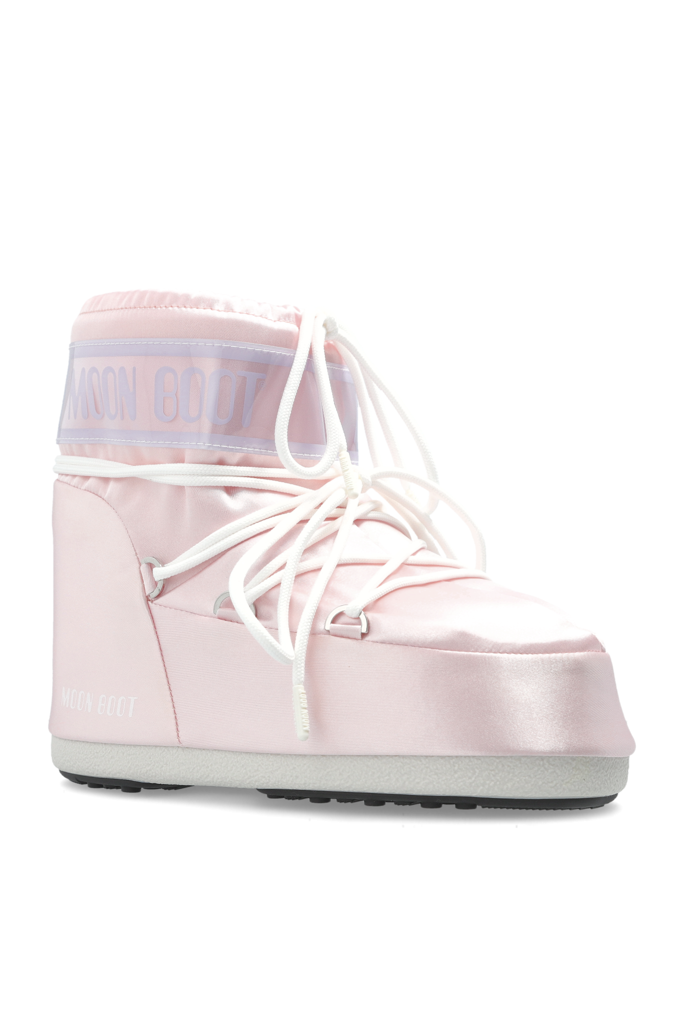 MOON BOOT アイコンレスアッフスノフツ 14027600 002 Moon Boot Icon Low Glitter Boots | Silver | FARFETCH